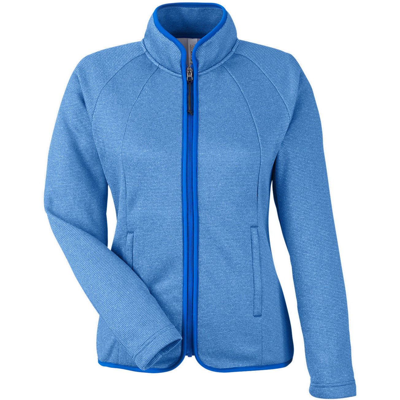 CORE365 Ladies' Venture Heathered Stripe Full-Zip
