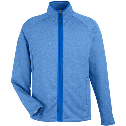 CORE365 Men's Venture Heathered Stripe Full-Zip