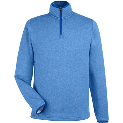 CORE365 Men's Venture Heathered Stripe Quarter-Zip